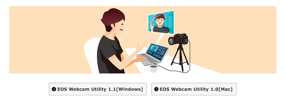 ソフトウエア EOS Webcam Utility
