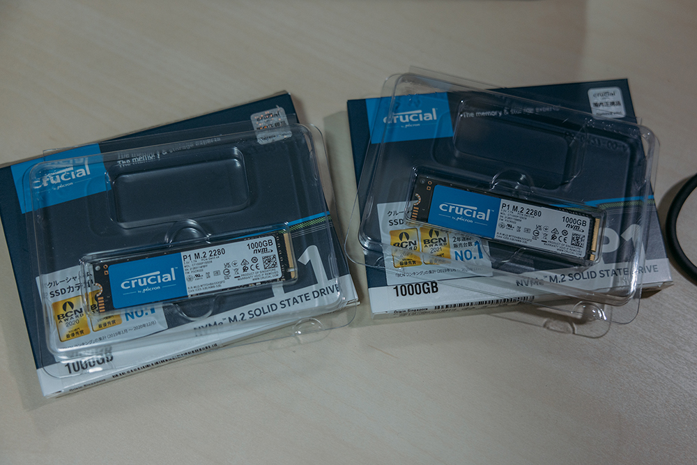 Crucial SSD M.2 1000GB Type2280 PCIe3.0x4 NVMe ×2